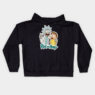Peace Among Worlds – Rick and Morty Style Kids Hoodie